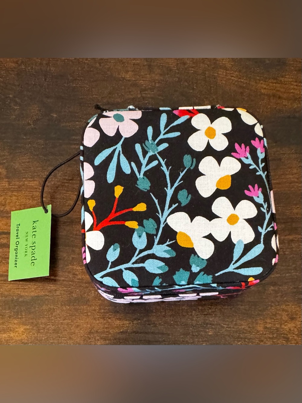 kate spade Black Floral Travel Jewelry Organizer - Picture 4 of 5